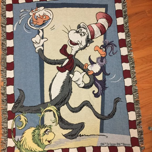 Dr. Seuss The Cat In The Hat Throw - Picture 1 of 7